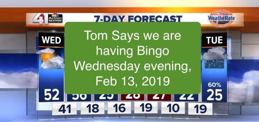 bingo wed feb 13 2019 - we're finally open