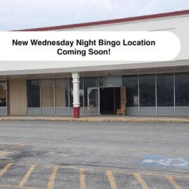 new weds night bingo location sept. 2021