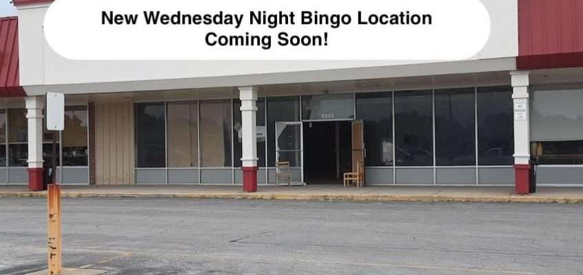 new weds night bingo location sept. 2021