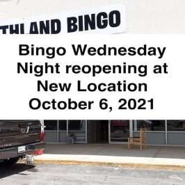 bingo cancelled until October 6, 2021