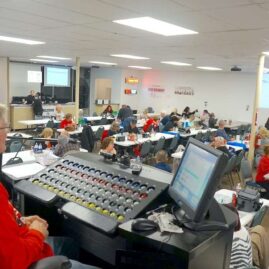 Tom view from Bingo Caller Table picture