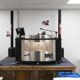 Northland Bingo Hall Caller's table pic - Wed night bingo kc