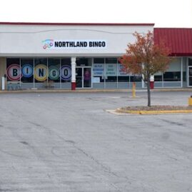 see parking spaces in front of Northland Bingo Hall - Wed night bingo kc