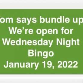 bingo open january 19, 2022