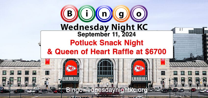 potluck snack & queen of heart raffle sept 2024